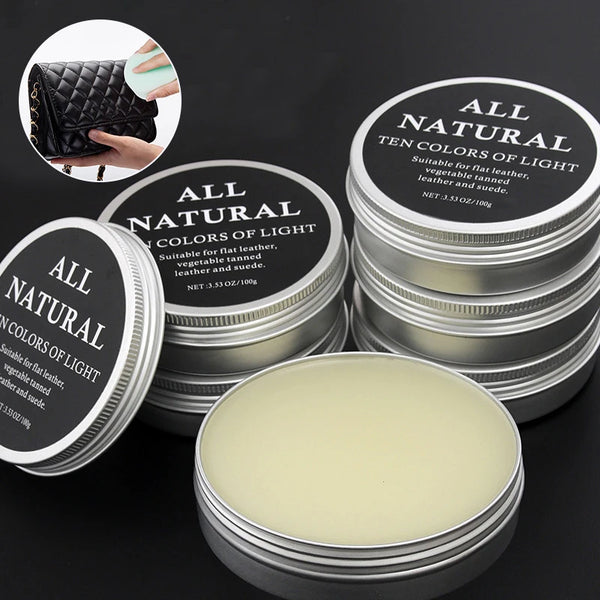 Leather care grease for shoes and handbags