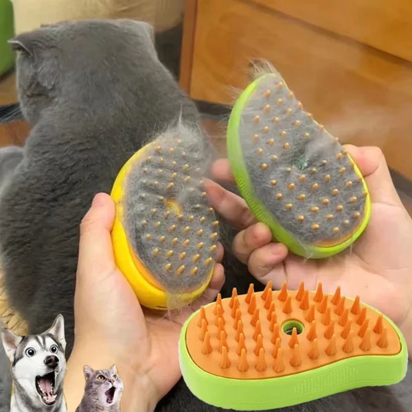 Katzen Fellpflege Bürste mit Wassersprüher