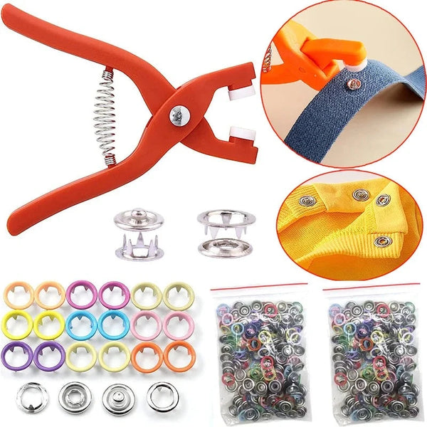 Press stud pliers for attaching buttons yourself