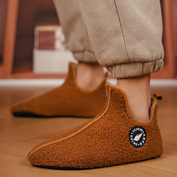 Soft merino winter wool slippers