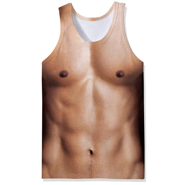 Funny men's tank top muscle shirt