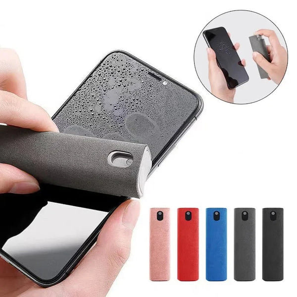 2-in-1 screen cleaning sprayer with microfiber sponge