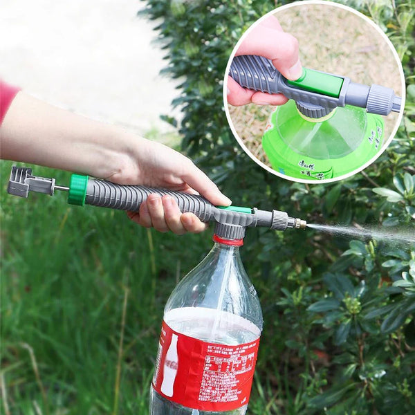 Universal pressure spray attachment for PET bottles