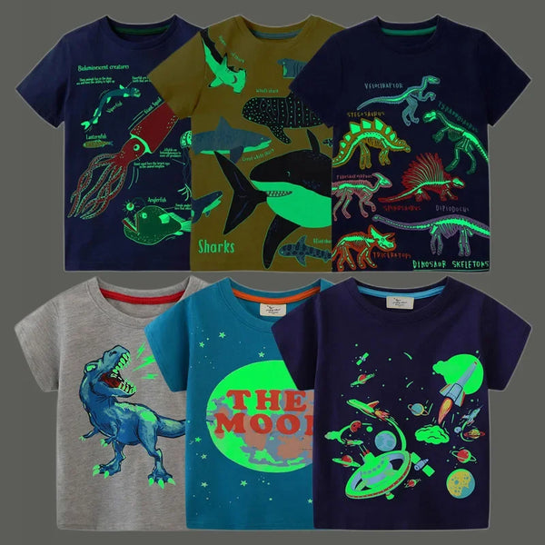 Glow in the dark kids t-shirts