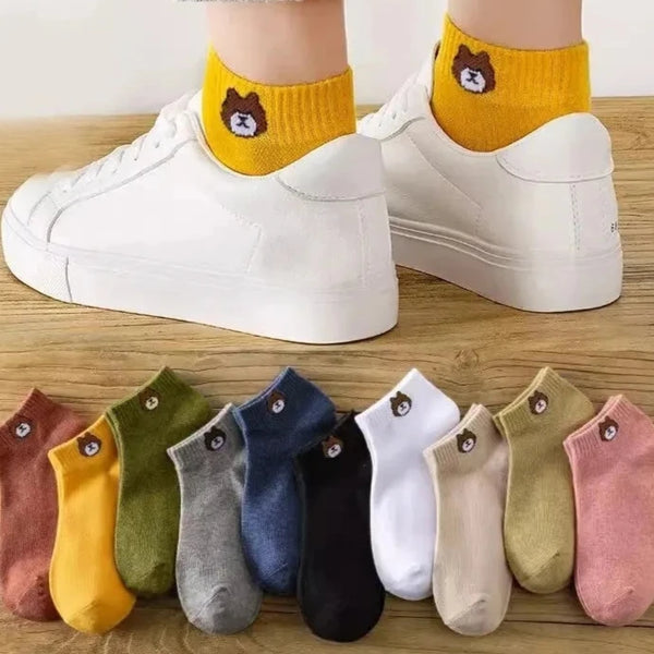 Damen Baumwoll Sneakersocken (10 Paar)