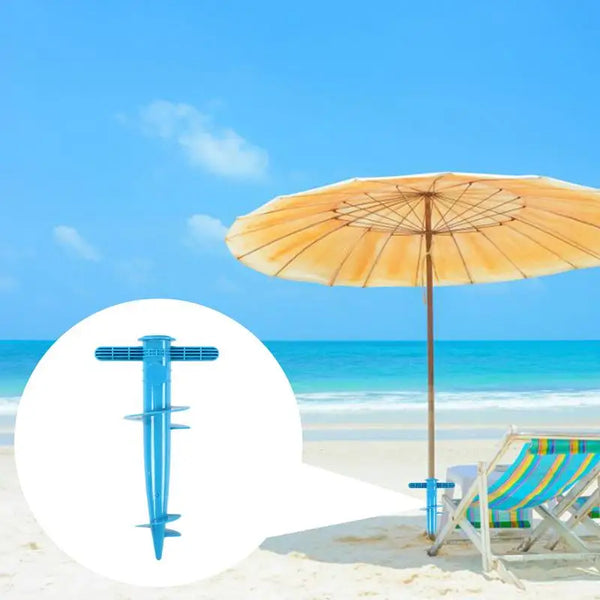 Beach parasol stand ground sleeve for screwing in