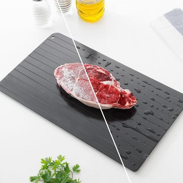 Quick defrosting tray with aluminum alloy