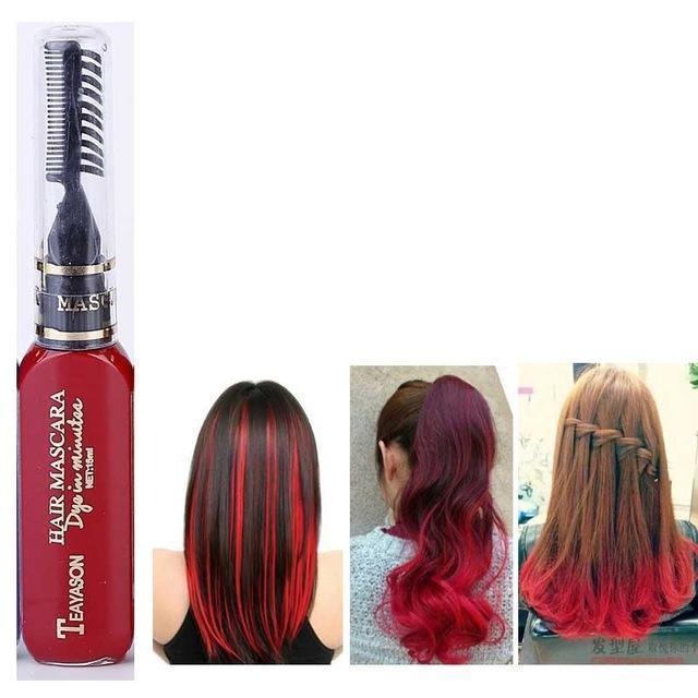  3 13 Farben vorrübergender DIY Haarfarben Mascara
