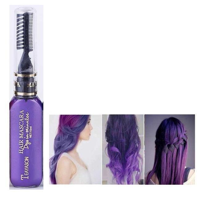  5 13 Farben vorrübergender DIY Haarfarben Mascara