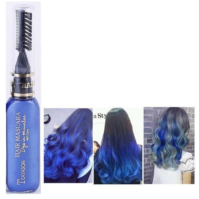  6 13 Farben vorrübergender DIY Haarfarben Mascara
