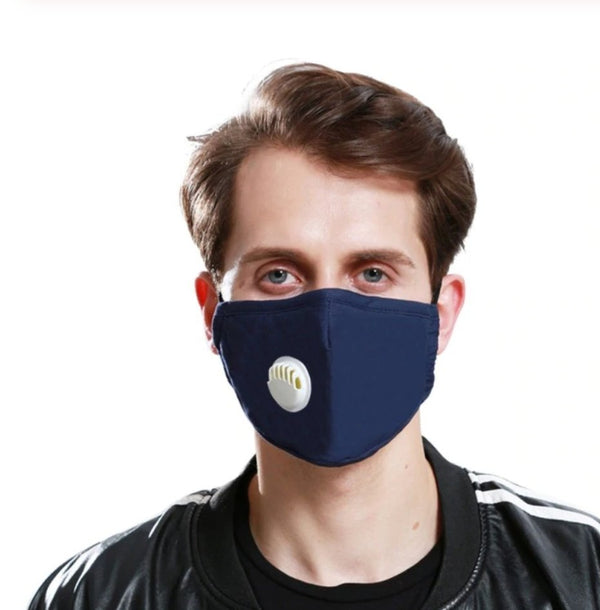 Waschbare Mundschutz Maske mit Ventil