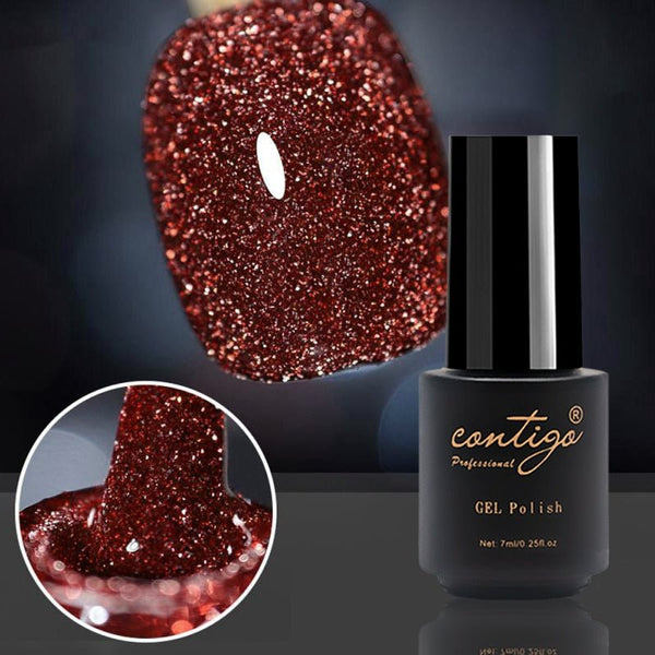 Glitter nail polish that glows in the dark