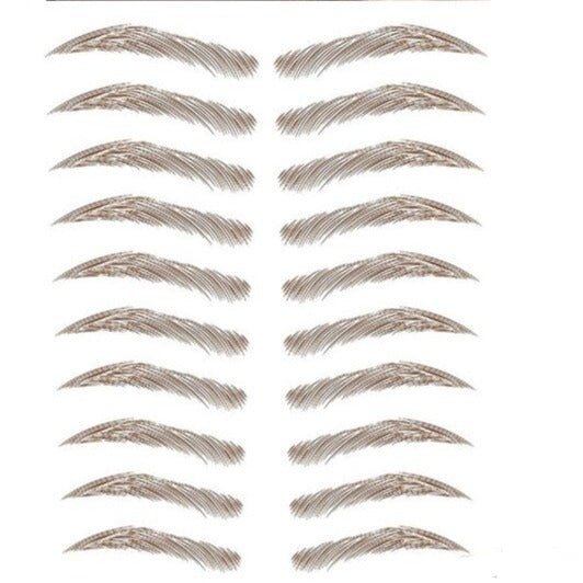 4D Temporäre Augenbrauentättoowierung im natürlichen Look (10 Paar)