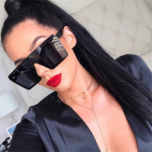Oversized square women's sunglasses