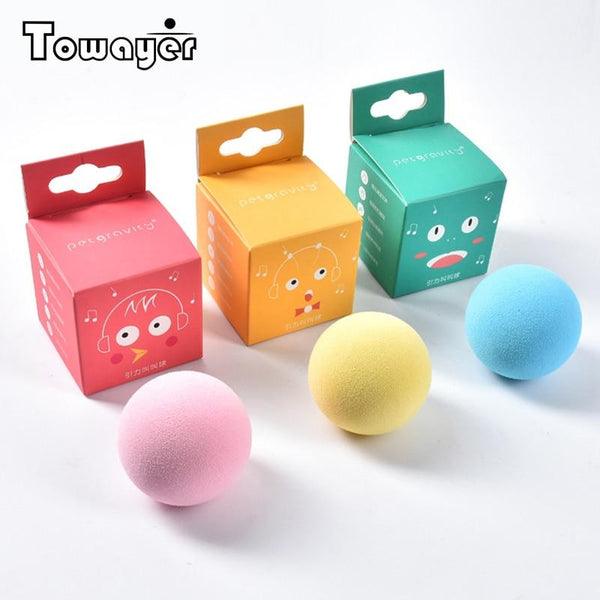Interactive Cat Toy with Sound - Smart Ball