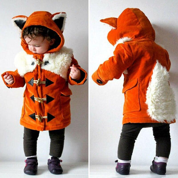 Children's Winter Jacket Fox Design