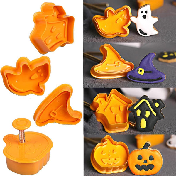 Creepy Halloween Cookie Cutters (Set of 4)