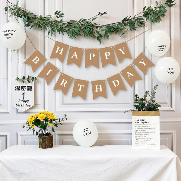 Happy Birthday Girlande aus Papier