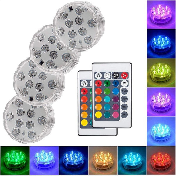 LED underwater pool lighting with remote control