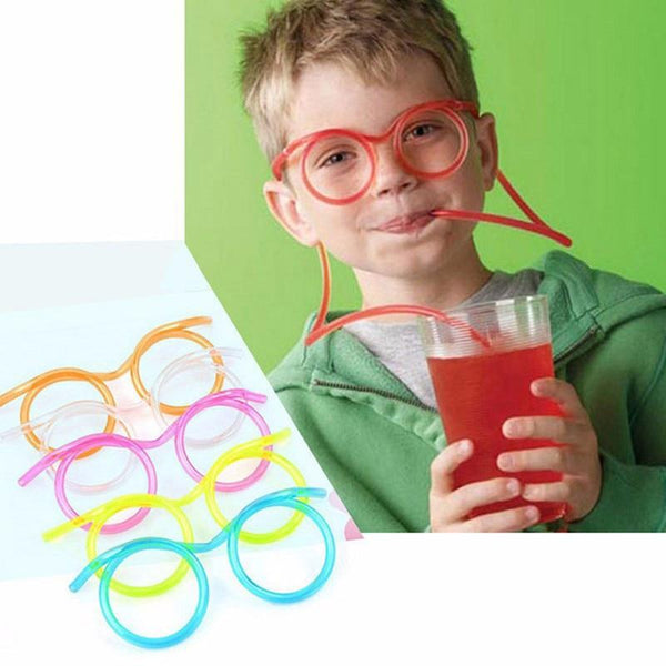 Funny flexible glasses straw