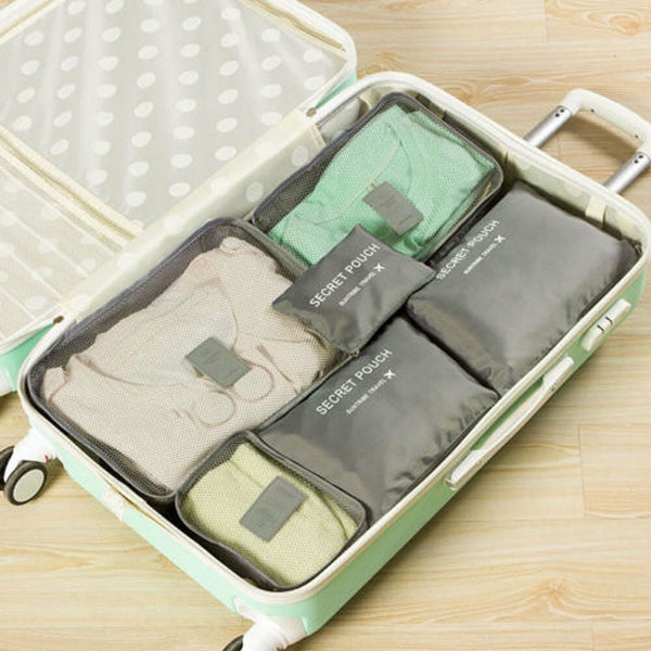 Luggage Organizer Packing Cubes Inner Pockets (6 Pieces)