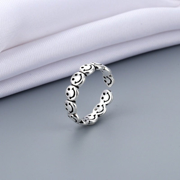 Smiley Emoji Ring (Adjustable Size)