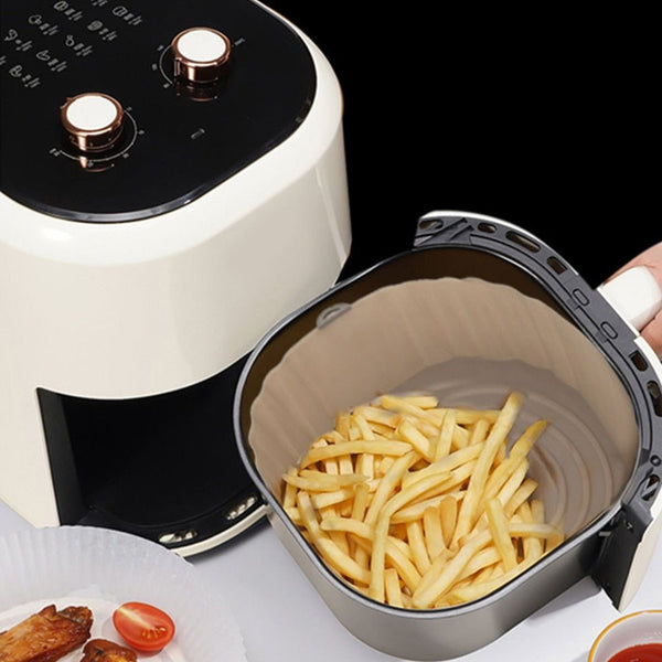 Reusable silicone liners for air fryer