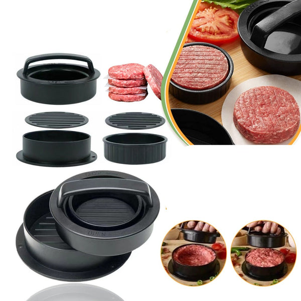 Edelstahlpresse für gefüllte Hamburger Patties