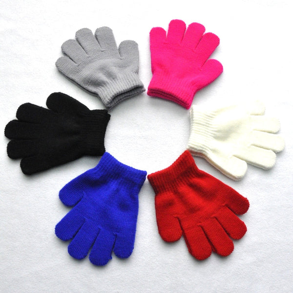 Toddler wool gloves with individual fingers (3-6 years)