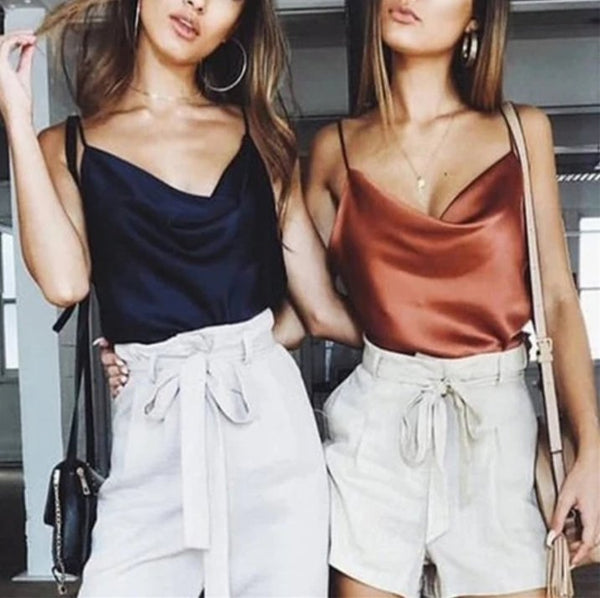 Sexy Satin Summer Tank Top