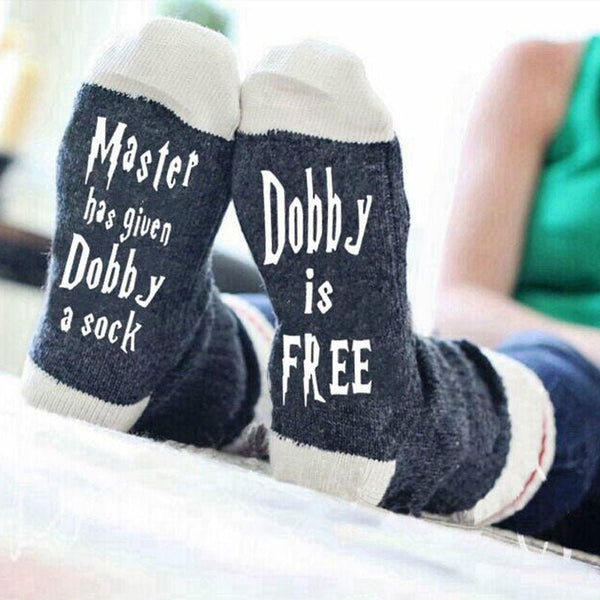 Witzige "Dobby is Free" Baumwoll Socken