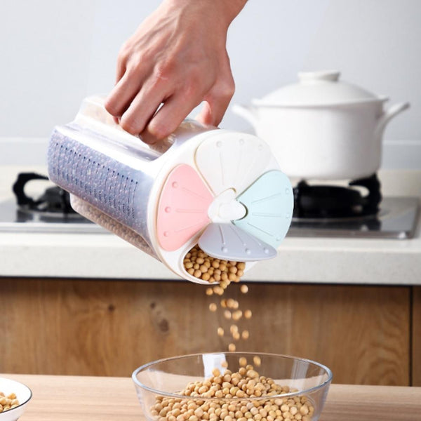 Multi-compartment kitchen storage container