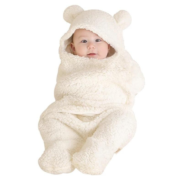 Baby Polar Bear Swaddle Blanket