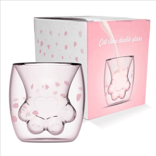 Katzenpfote Glas Tasse