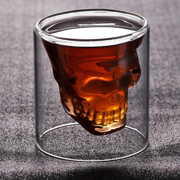 Totenkopf Skull Glas